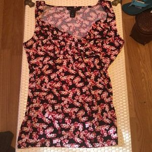 Floral V-neck top